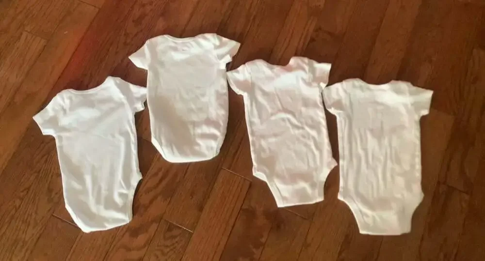 Baby GAP Onesies 4pc White 6-9M Bundle Minimal Soft Basic‎